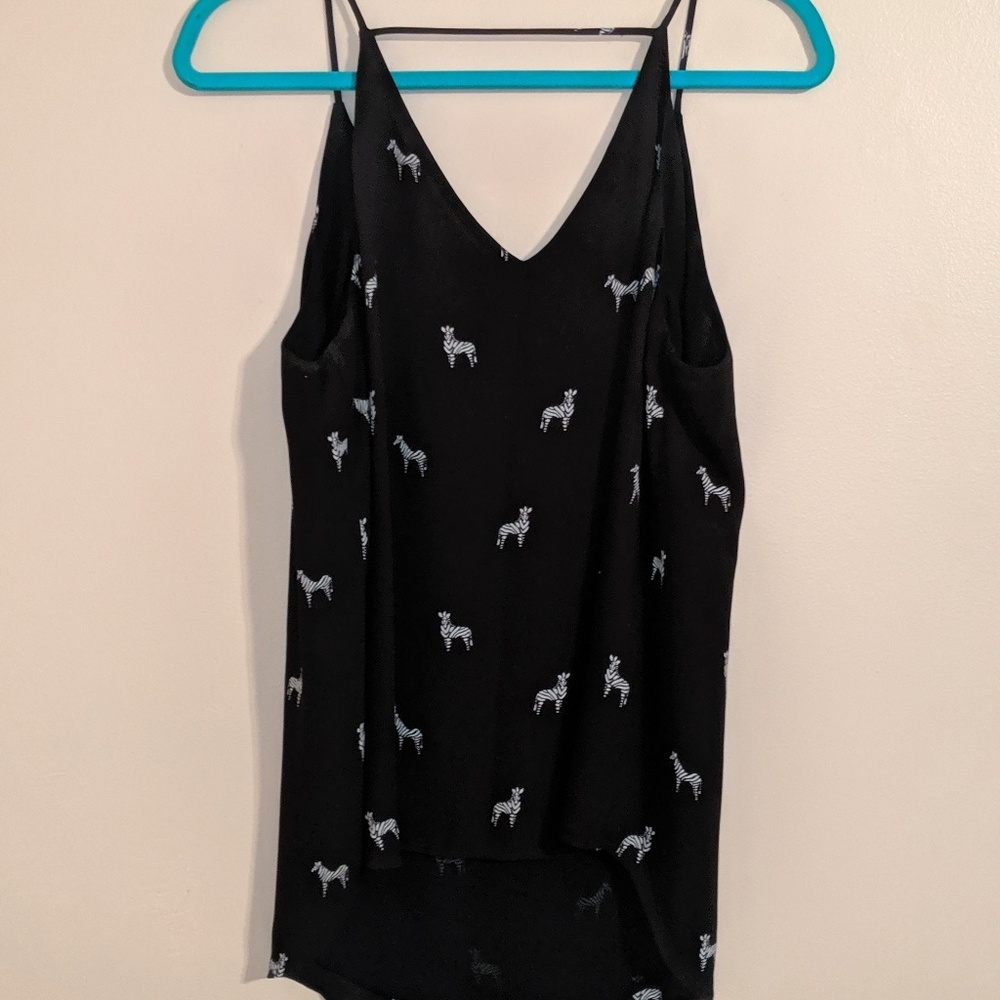 Zebra loft tank top